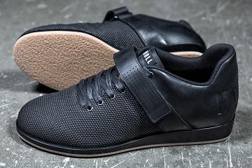 Black Nobull Leather Lifter Women's Lifters Shoes | CA O1653K